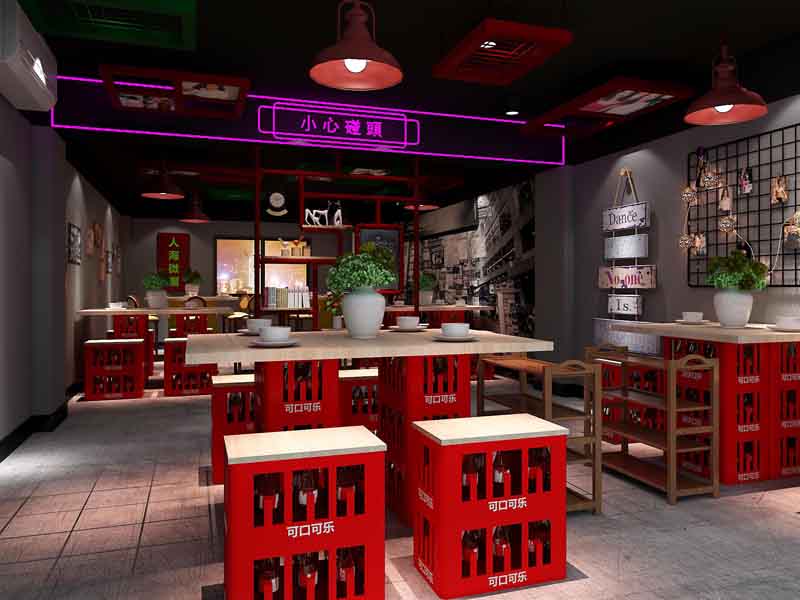 德陽燒烤店裝修色調(diào)要自然，地板防滑工作很重要